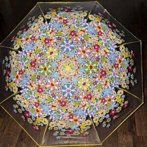 Marc Jacobs Daisy Takashi Murakami Umbrella Floral Yellow NEW
